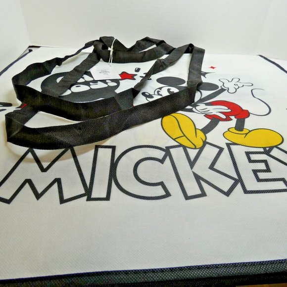 Disney Mickey Mouse XLarge Tote Bag Reusable Shopping Grocery 21x17x6 NWT - Picture 2 of 6